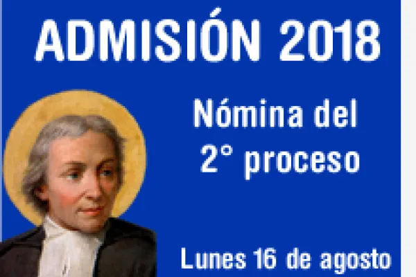 Nómina del segundo proceso de admisión 2018